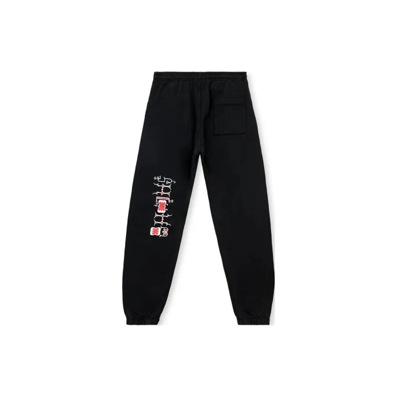 Brain Dead x Shlohmo FW24 Knitted Sports Pants Unisex Black-1