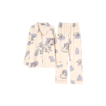Ordifen Pajama Set Women's Noble Kitten
