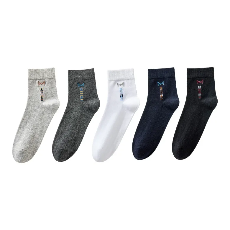 MIIOW Mid Calf Socks Men's 5 Pack-21