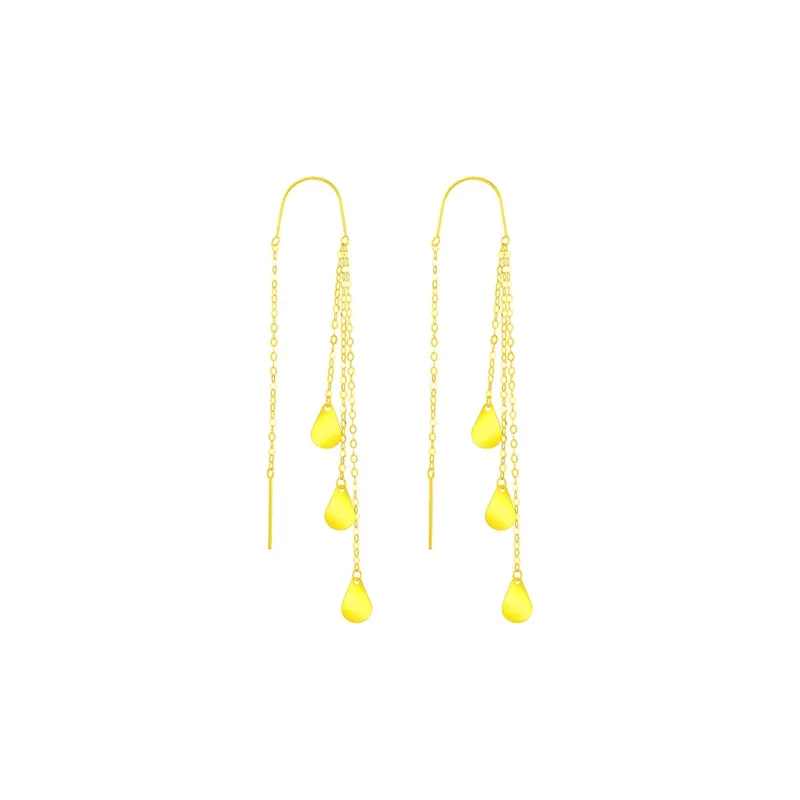DEMONE 18K Gold Drop Earrings Women's-0