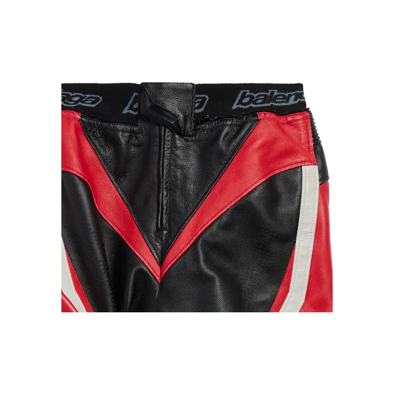 Balenciaga Motorcycle Jacket Regular Fit Men's Red-6