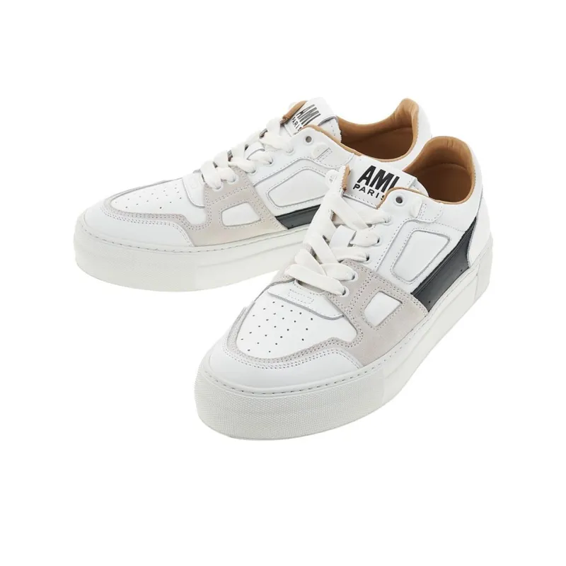 AMIPARIS De Coeur Low Top Stylish Skateboarding Shoes Unisex White Green-4