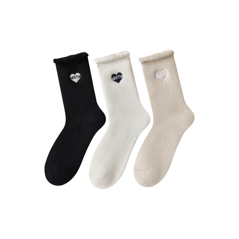 Temooues Mid Calf Socks Women's Combo Set-0