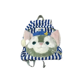 Disney Canvas Backpack Regular Unisex Blue & White & Green