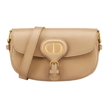 DIOR Bobby Grained Calfskin Crossbody Bag, Shoulder Bag Regular Women's Khaki