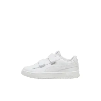 PUMA Rickie Anti Slip Wear Resistant Low Top Kids' Skateboarding Shoes White Children Aged 3 7 Years Old