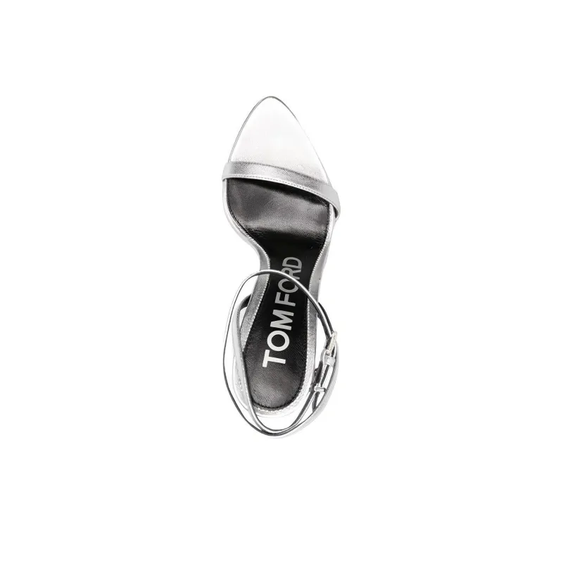 TOM FORD One Strap Sandals Women's Silver-4
