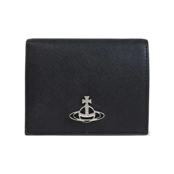 Vivienne Westwood Logo Plaque Bi Fold Wallet
