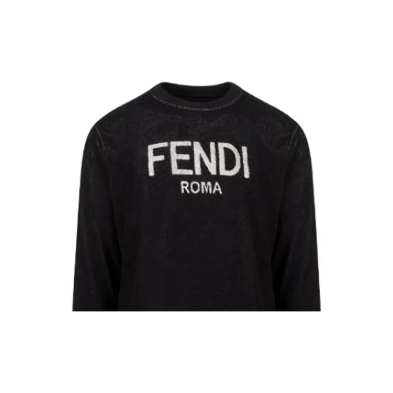 FENDI SS22 Sweatshirt Men's Black-6