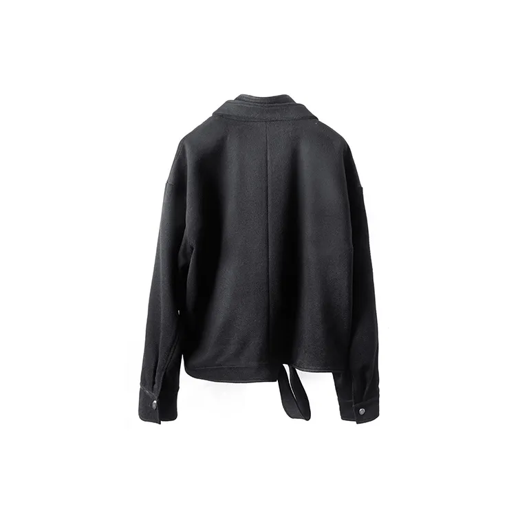 HUANXIANGZHE Jackets Coats Unisex Black-1