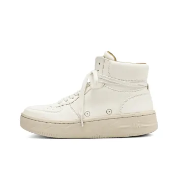 Rosa Bianca Lightweight Height Increasing High Top Skateboard Shoes Women's Ecru