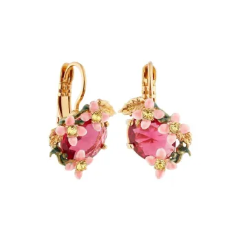 LES NEREIDES Gold Plated Earrings Women's Pink