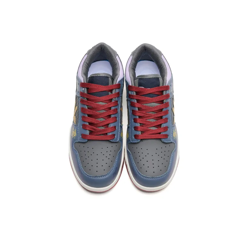 7 SEVFUN Slip Resistant Low Top Skateboard Shoes Unisex Wukong Blue-19