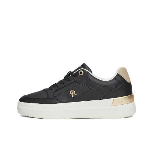 Tommy Hilfiger Trainers Slip Resistant Low Top Skateboard Shoes Women's Black