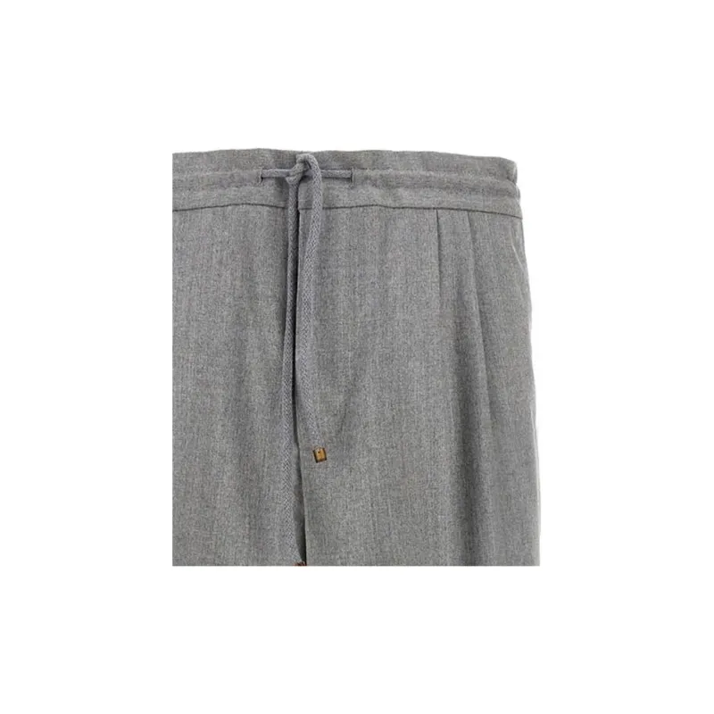 Brunello Cucinelli Pleated Tapered Leg Trousers-7