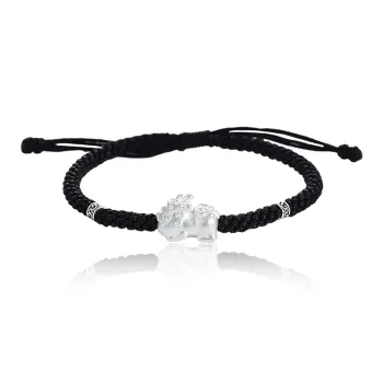 FOREVER MELODY 999 Fine Silver Rope Bracelets Unisex