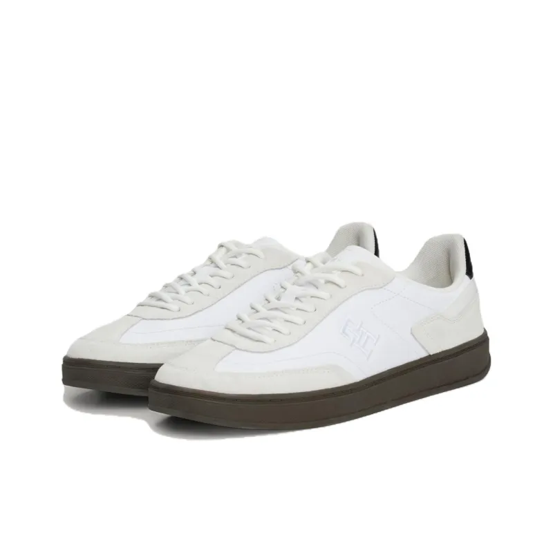 Tommy Hilfiger Heritage Low Top Skateboard Shoes Women's White Beige Brown-2