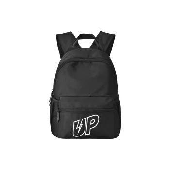 TURN UP Polyester Backpack Small Size Unisex Black