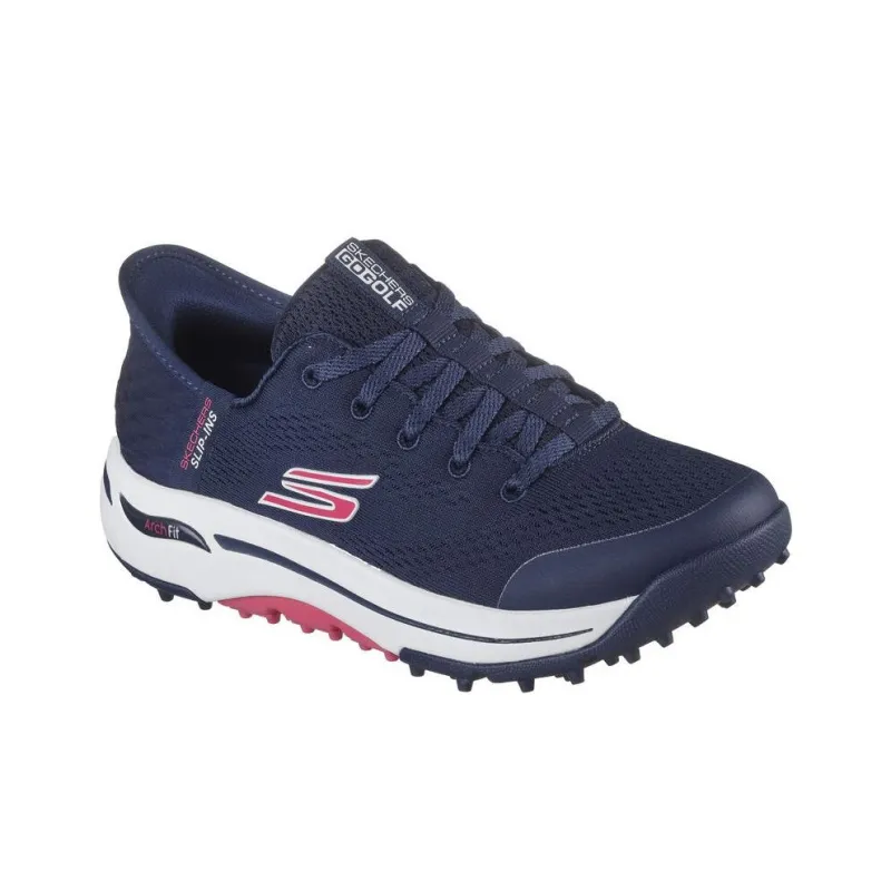 Skechers Go Golf Slip Resistant And Breathable Low Top Golf Shoes Women's Blue Pink-2