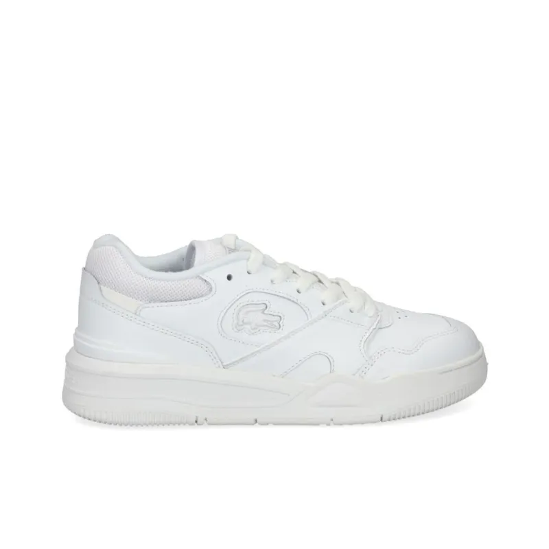 LACOSTE Lineshot Slip Resistant Low Top Skateboard Shoes Women's White-1