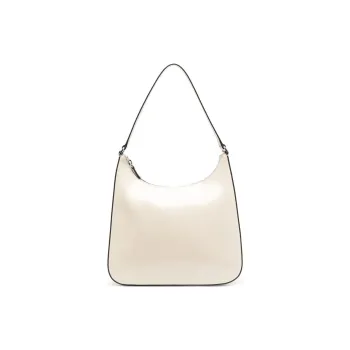 Staud Calfskin Handbag Shoulder Bag Women's White & Black