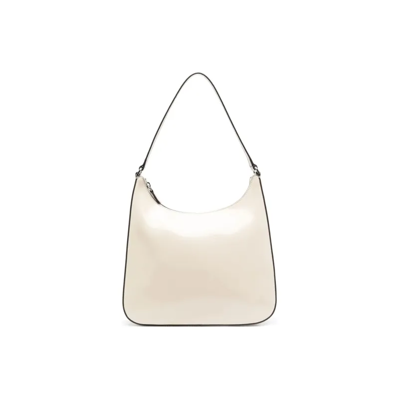 Staud Calfskin Handbag Shoulder Bag Women's White & Black-0