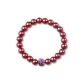 Wealth Lion Cinnabar Beaded Bracelet-Purple