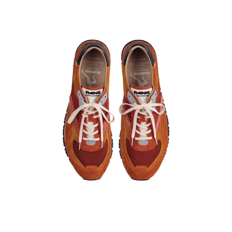 PANE Pace Nostalgia 2.0 Collection CLAY COURT Red Clay Cushioning Slip Resistant Low Top Casual Shoes Unisex Orange-3