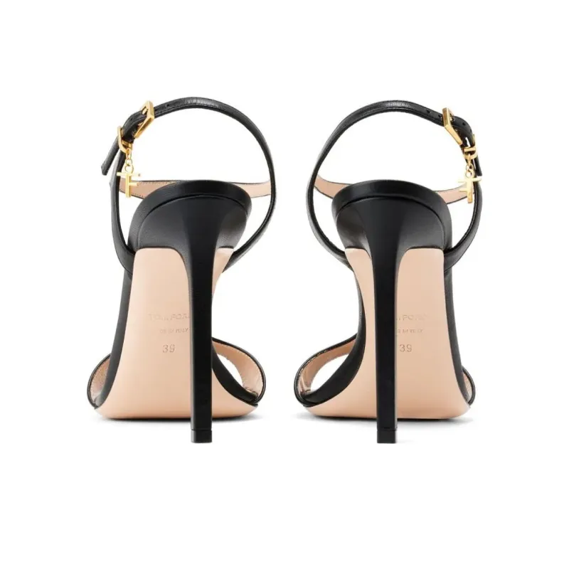 TOM FORD Angelina 105mm Leather Sandals-5