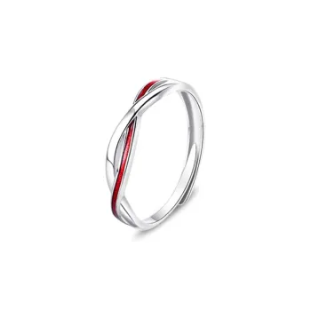 YUOFFICIAL S990 Silver Open And Adjustable Luxury Advanced Long Lasting Anniversary Gift Rings Unisex