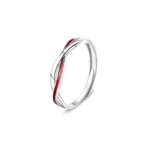 YUOFFICIAL S990 Silver Open And Adjustable Luxury Advanced Long Lasting Anniversary Gift Rings Unisex