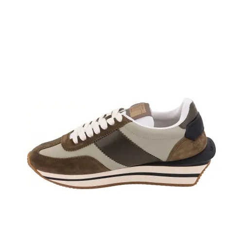 TOM FORD Low Top Sports Casual Shoes Men's Army Green