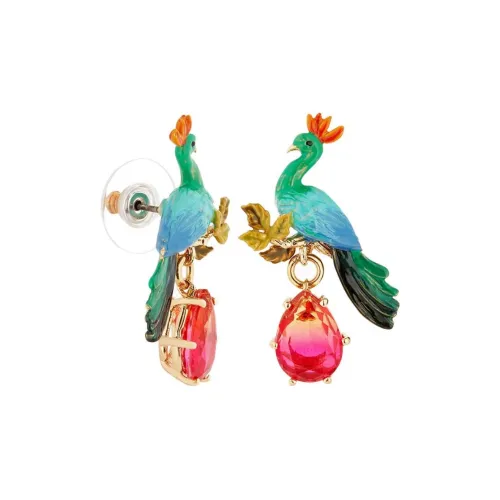 LES NEREIDES Gold Plated Stud Earrings Women's Multicolor