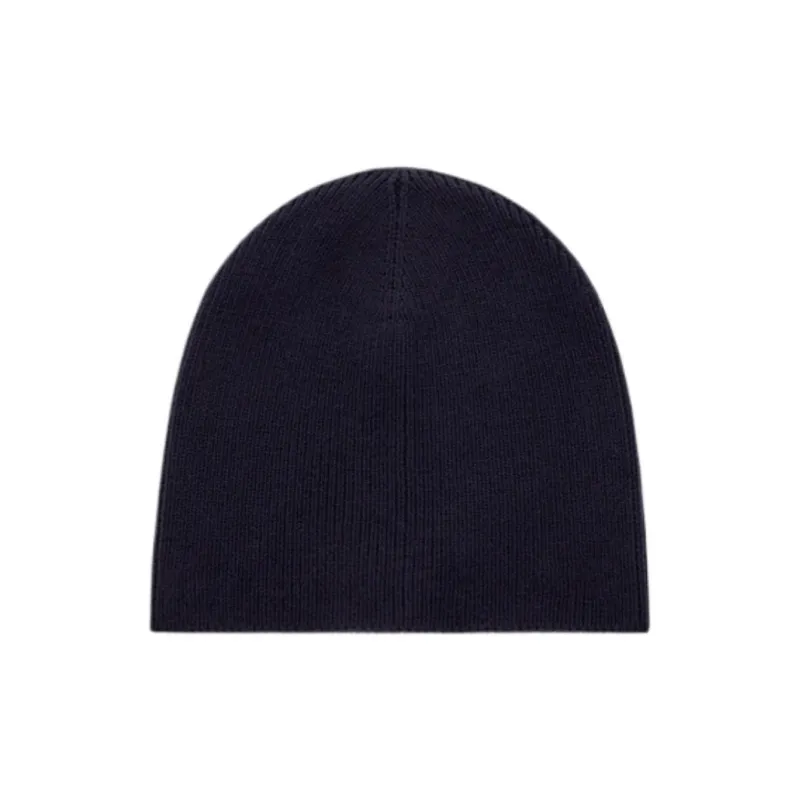 COS Wool Polyester Elastane Beanies Men's Navy Blue-1
