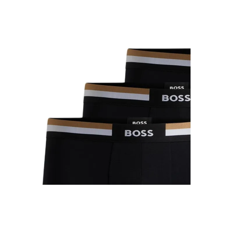 HUGO BOSS Pack Of Three Logo Waistband Boxers-5