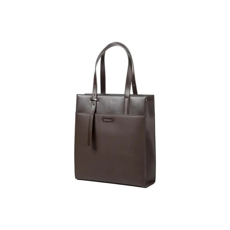 SAMSONITE Pu Tote Bag Shopping Bag Handbag Regular Unisex Brown-1