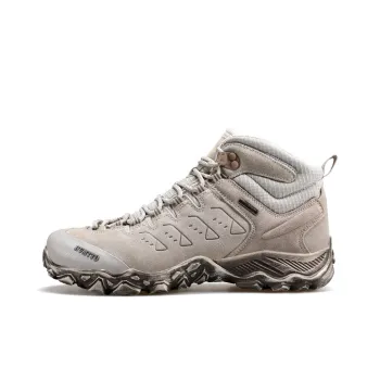 HUMTTO Coverage Support Rebound High Top Hiking Shoes Women's Wind Sand Yellow