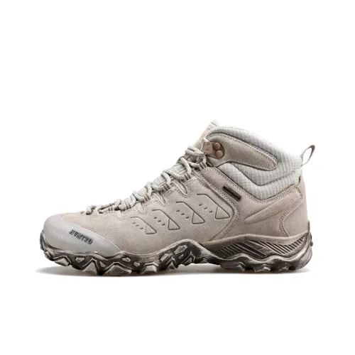 HUMTTO Coverage Support Rebound High Top Hiking Shoes Women's Wind Sand Yellow