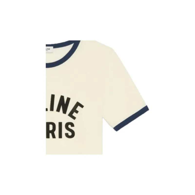 CELINE T Shirts Women's Beige-3