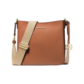 MICHAEL KORS Jet Set Travel Coated Canvas Messenger Bag, Shoulder Bag, Crossbody Bag Small Size Unisex Brown