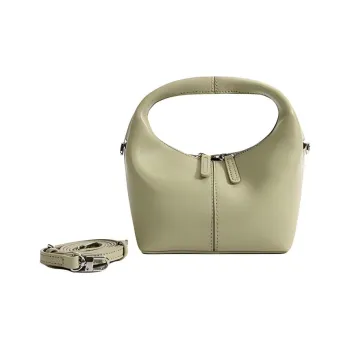 BOB ORE BLUE COLLECTION Cow Leather Handbag Small Size Women's Matcha Green