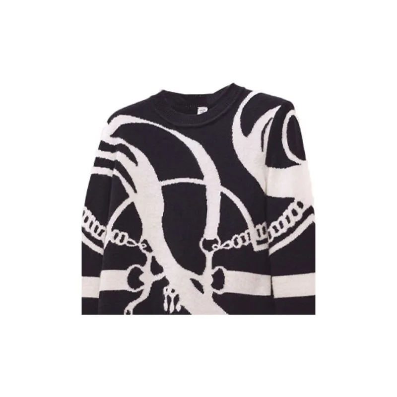 HERMES FW22 Cashmere Sweater Women's Black-6