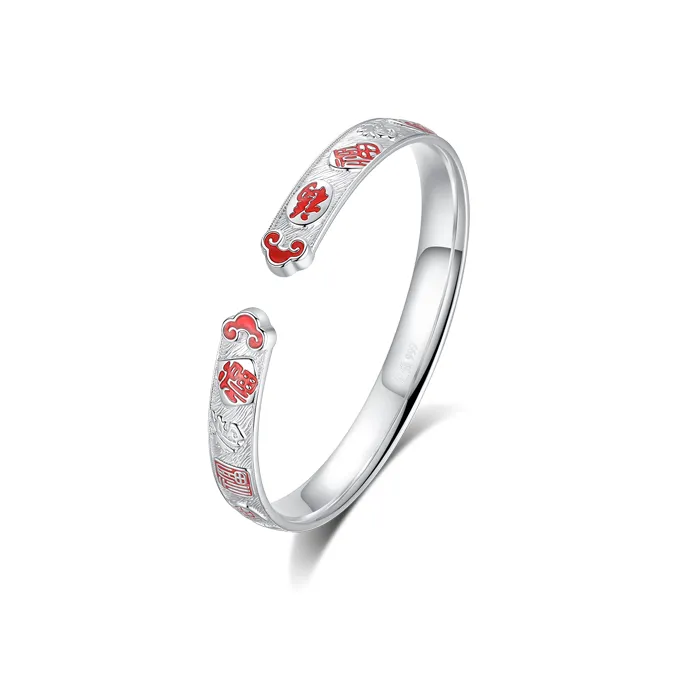 Chongqing Gold Store S999 Fine Silver Sterling Silver Bracelets Women's-0
