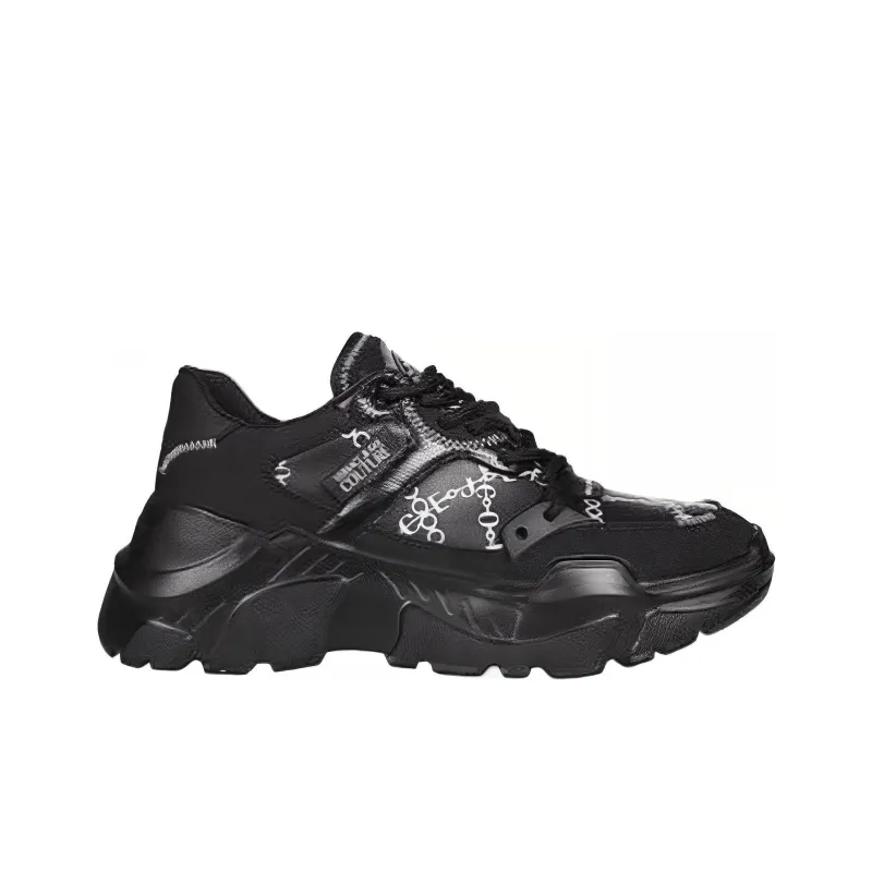 VERSACE JEANS COUTURE Low Top Casual Shoes Men's Black-1