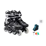 Black Silver (Triple-Layer Bag+Roller Skate Pole+Tools)