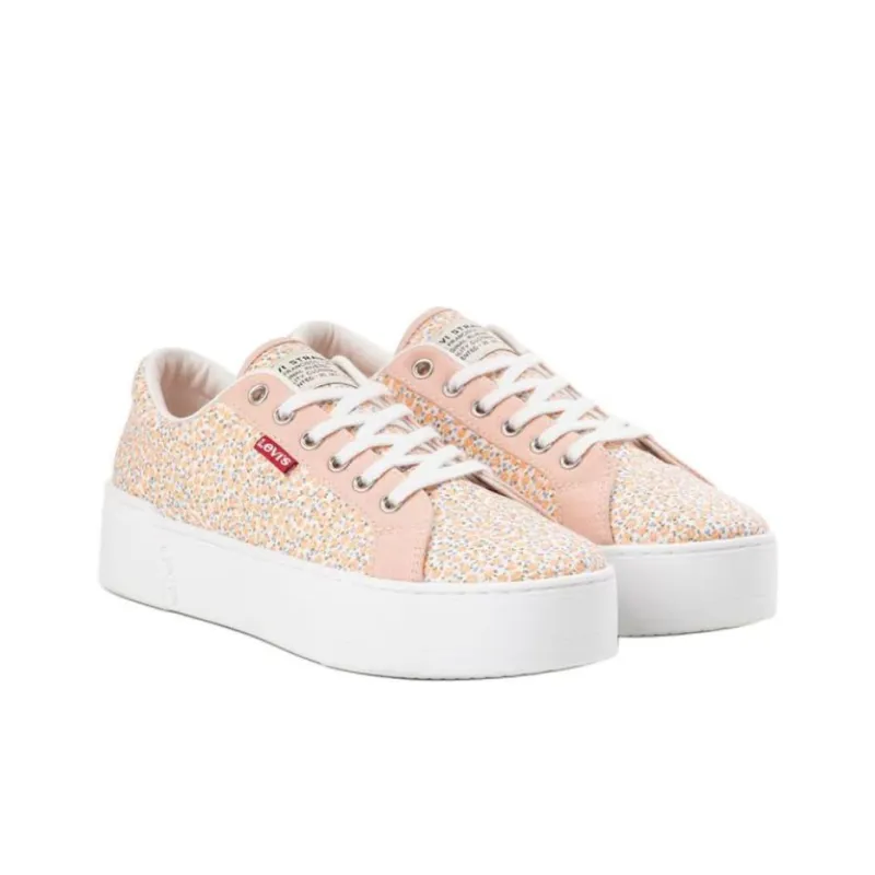 Levi's Low Top Skateboard Shoes Women's Pink-1