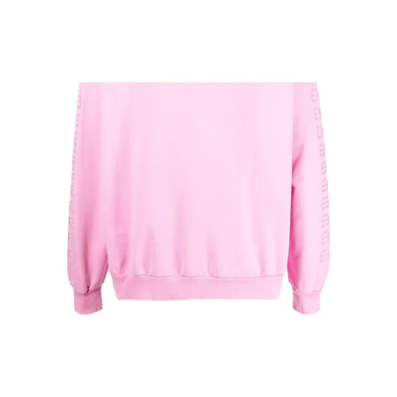 Balenciaga Bb Paris Icon Oversized Sweatshirt Pink-6
