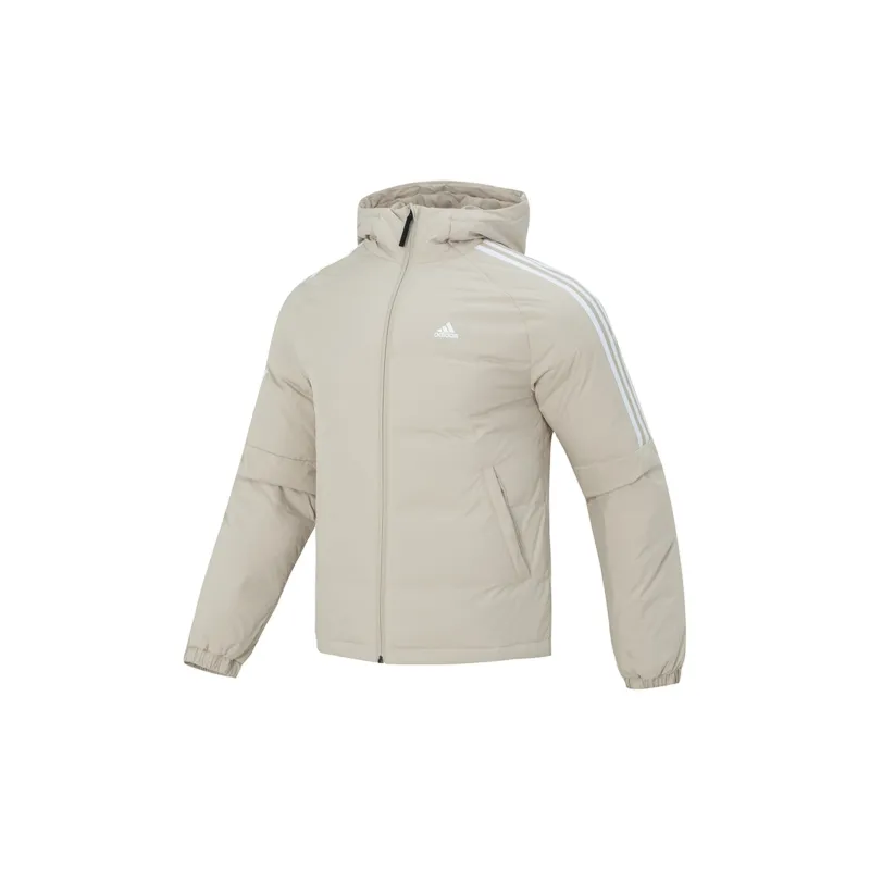 Adidas Down Jacket Unisex Khaki Comes With Necklace-2