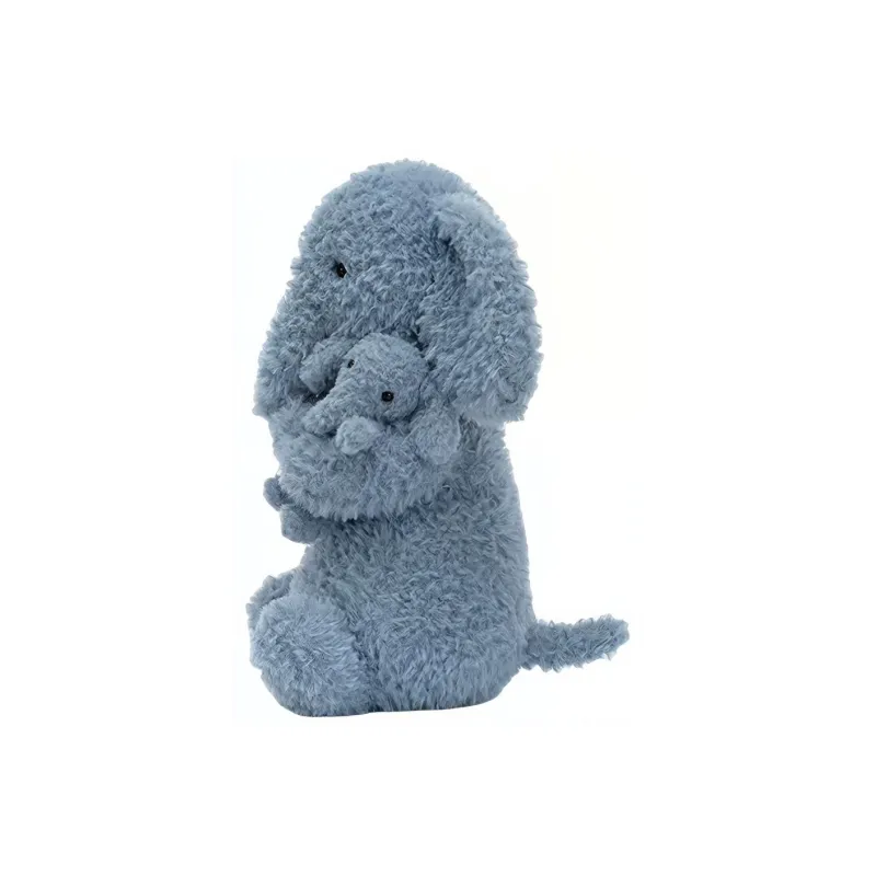 JELLYCAT Huddles Grey Elephant Stuffed Animal-1