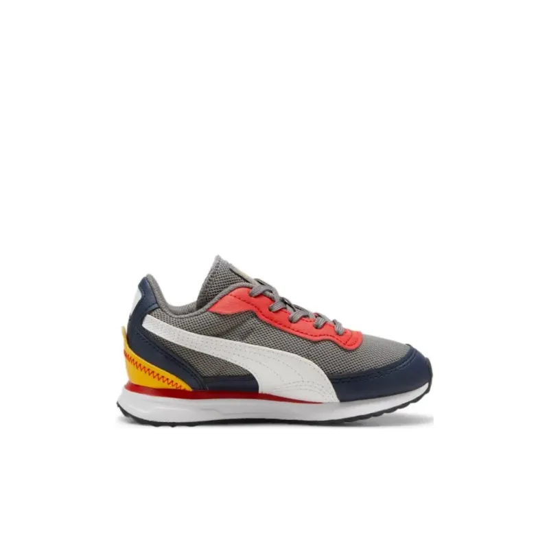 PUMA Road Rider Anti-Slip Wear-Resistant Low-Top Kids' Running Shoes Gray Kids'-1